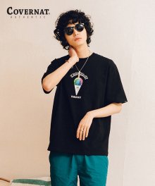 S/S RAINBOW ICE TEE BLACK