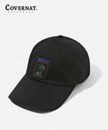 LINE PALM TREE CURVE CAP BLACK