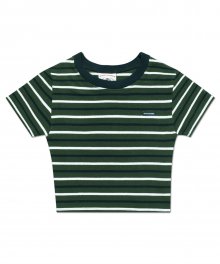 (W) PORTURS CROP T - DEEPGREEN