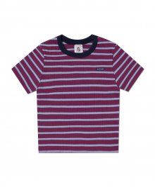 (W) CONGO CROP T - BURGUNDY