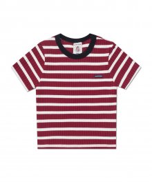 (W) DEPPINDO CROP T - BURGUNDY