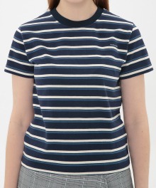 (W) INSENDIO CROP T - NAVY/IVORY