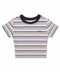 (W) EVANESCO CROP T - IVORY/NAVY