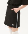 banding track sweat skirt