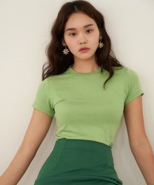 BASIC T-SHIRTS LIME GREEN