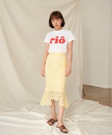 SENTIMENTAL SKIRT LEMON YELLOW