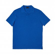 [MIJ] 18 드라이빙 슬럽 코튼 폴로 셔츠 - 블루