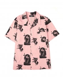 royal hawaiian shirt / pink