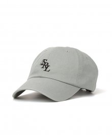 slant logo ball cap / jade gray