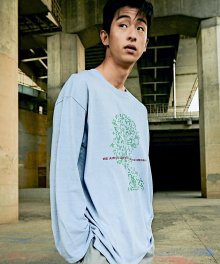 19SU PIGMENT PIXEL SKYBLUE L/S TEE