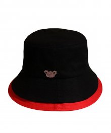 [unisex]KOALA BLACK/RED BUCKET HAT