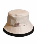 [unisex]KOALA BEIGE/BLACK BUCKET HAT