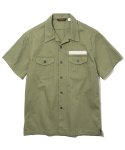 유니폼브릿지(UNIFORM BRIDGE) 19ss army short shirts sage green