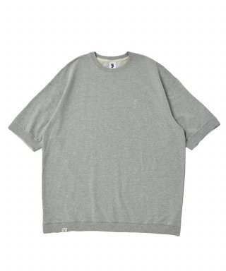 어낫띵(A NOTHING) REVERSAL CUT SWEAT 1/2 TEE (Gray)