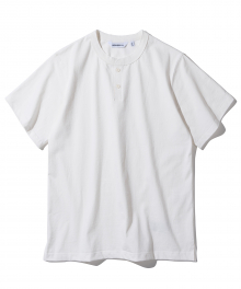henly neck s/s tee off white