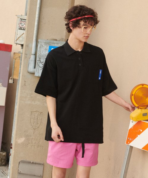 알엘오엘(rlol) (TS-19307) COLLAR T-SHIRT BLACK