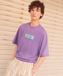 (TS-19304) BOX T-SHIRT LAVENDER