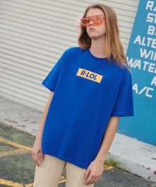 (TS-19304) BOX T-SHIRT BLUE