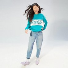 [여성] 면혼방 코카콜라 로고 스웨트 티셔츠 TUMT1KOE75A0 G70