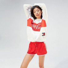 [여성] 면혼방 코카콜라 로고 스웨트 티셔츠 TUMT1KOE75A0 N10