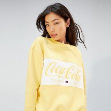 [여성] 면혼방 코카콜라 로고 스웨트 티셔츠 TUMT1KOE75A0 Y70