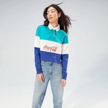 [여성] 코튼 코카콜라 컬러블록 럭비 티셔츠 TUMT1KTE75A0 G79