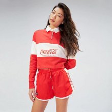 [여성] 코튼 코카콜라 컬러블록 럭비 티셔츠 TUMT1KTE75A0 R30