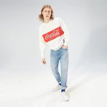 [남성] 면혼방 코카콜라 로고 스웨트 티셔츠 TJMT1KOE75A0 N10