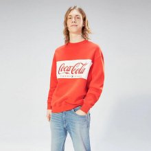 [남성] 면혼방 코카콜라 로고 스웨트 티셔츠 TJMT1KOE75A0 R30