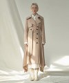 Ruffled Trench Coat In Faille (3 colors)