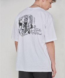 Doodle Head Tee - WHITE