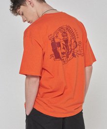 Doodle Head Tee - ORANGE