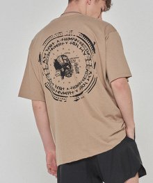 Back Stamped Tee - MILITARY BEIGE