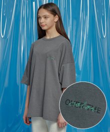 DAILY PIGMENT OVERSIZED TEE CHARCOAL