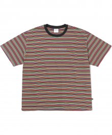 Cherokee Striped Tee Black