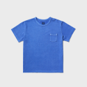 비범스(BEBUMS) 가먼트다이 빈티지 티셔츠 (블루)