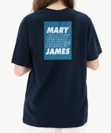 DOUBLE REPEATED HALF SLEEVE - NAVY