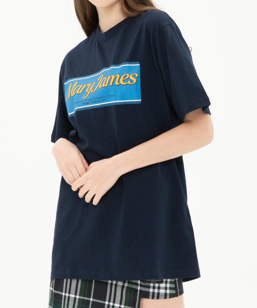 메리제임스(maryjames) MORE THAN BLUE HALF SLEEVE - NAVY