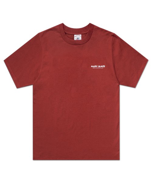 메리제임스(maryjames) ROMANTIC DECOY HALF SLEEVE - BURGUNDY