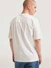 SOFT FABRIC BACK POINT LABEL T-SHIRTS WHITE