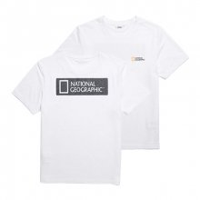 내셔널지오그래픽 N192UTS930 만텔라 빅 로고 반팔 티셔츠 WHITE