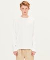 POLY WAFFLE LONG SLEEVE T-SHIRTS (WHITE) [FTS001H13WH]