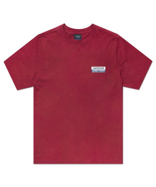 언더에어(underair) WASHER HALF SLEEVE - BURGUNDY