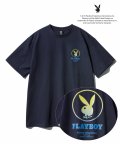 PBXSP 그라데이션 로고 티셔츠-네이비