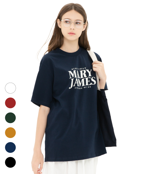 메리제임스(maryjames) [남녀공용-오버핏] COLLAGE OF US HALF SLEEVE (6 COLOR)