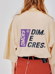 DMCRS boarding graphic T-shirts_beige