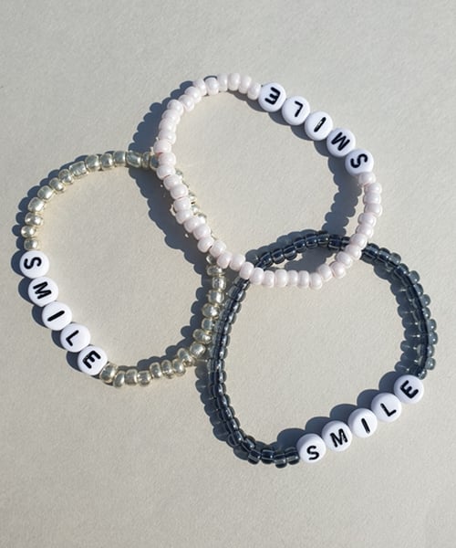 Smile beads Bracelet 스마일 이니셜 비즈팔찌