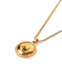 QUANTEZ x CRITIC TWOFACE EMOJI NECKLACE(GOLD)_CTONUAC02UGD