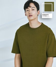 C.r.e.a.m SEMI OVER FIT T-SHIRT(OLIVE GREEN)