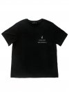 베이지 모달 블랙 티셔츠